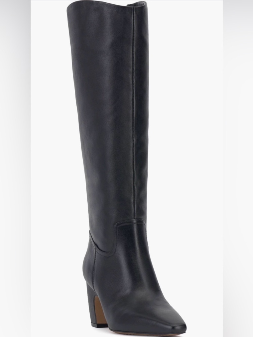 Vince Camuto Black Over-The-Knee Leather Boots